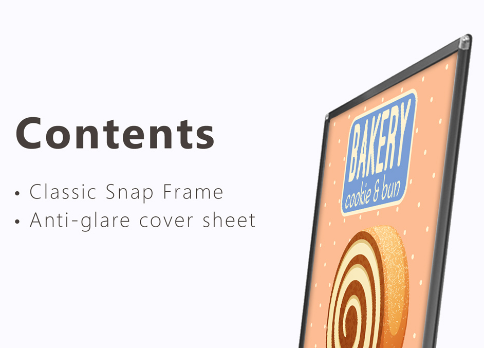 Classic Snap Frame (Black) – A2 Size