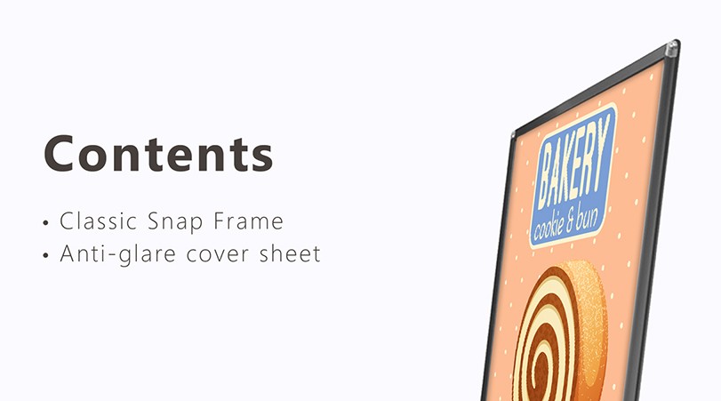 Classic Snap Frame (Silver) – A2 Size Template