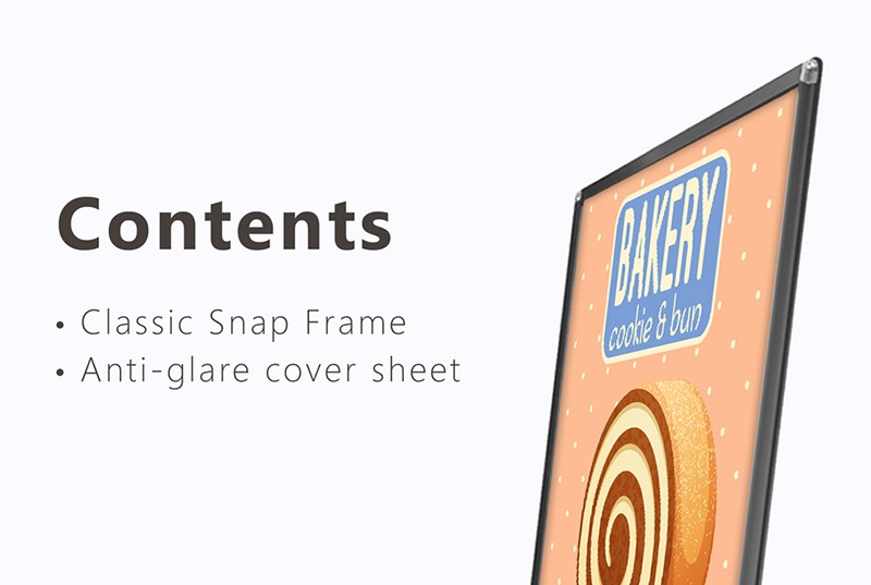 Classic Snap Frame (Black) – A1 Template