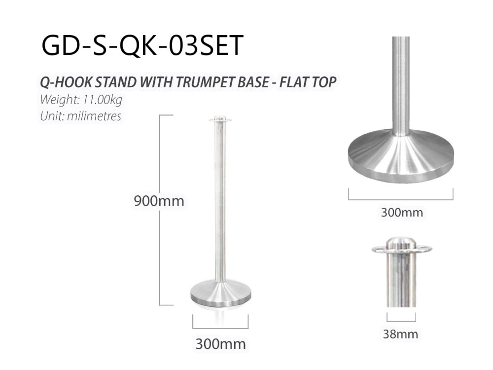 Q-Hook Stand – Flat Top