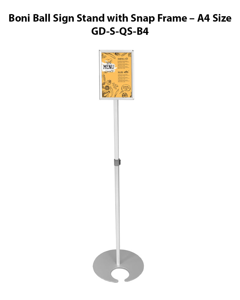 Boni Ball Sign Stand with Snap Frame