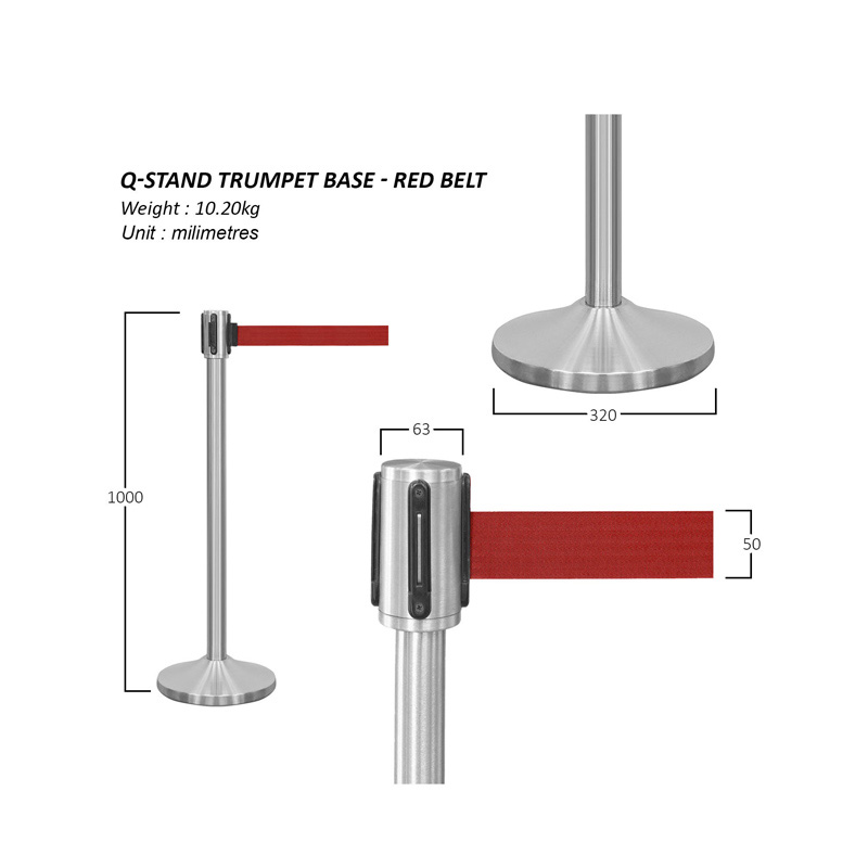 Q-Stand (Silver) – Red Belt