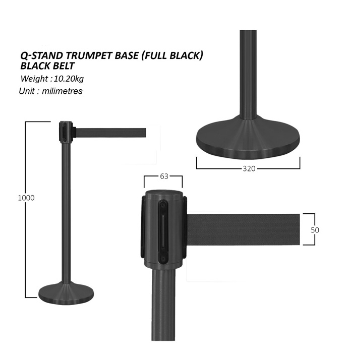 Q-Stand (Black) – Black Belt
