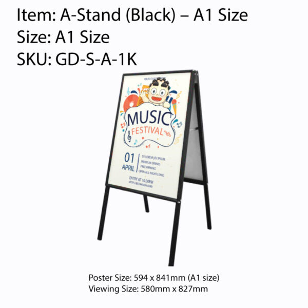 A-Stand (Black) - A1 Size