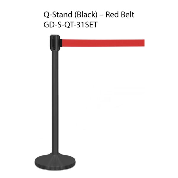 Q-Stand (Black) - Red Belt