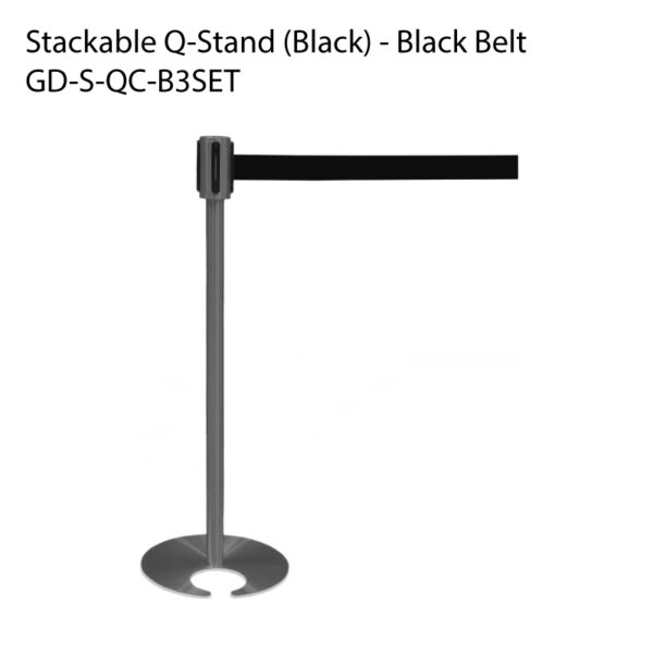 Stackable Q Stand (Black) Black Belt