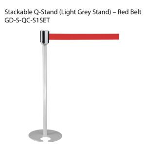 Stackable Q-Stand (Light Grey Stand) - Red Belt