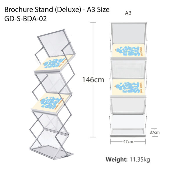 Brochure Stand (Deluxe) - A3 Size