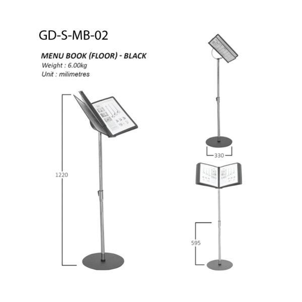 Menu Book (Floor Stand)