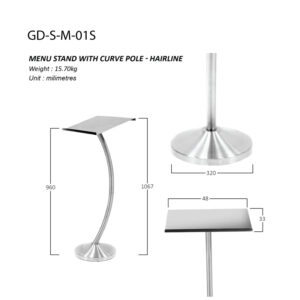 Menu Stand (Curve)