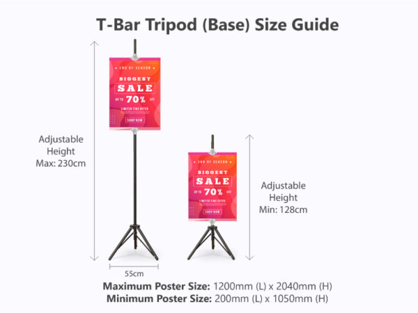 T-Bar with Clip (Tripod Base)