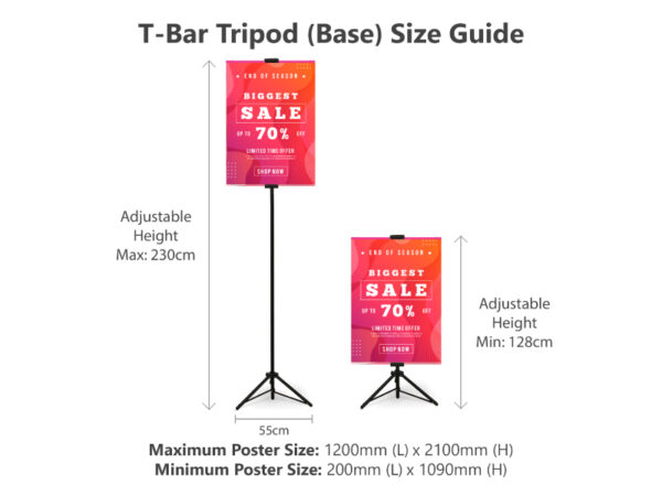 T-Bar with Holder (Tripod Base)