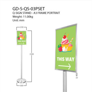 Q-Stand A3 portrait