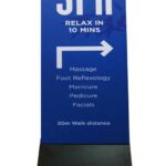 SPA Double Side Printed Airport Stand